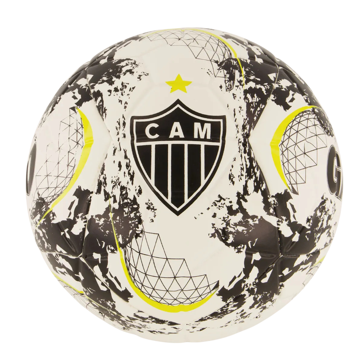Bola Maccabi Atlético Mineiro Assinaturas Campo Branca e Preta